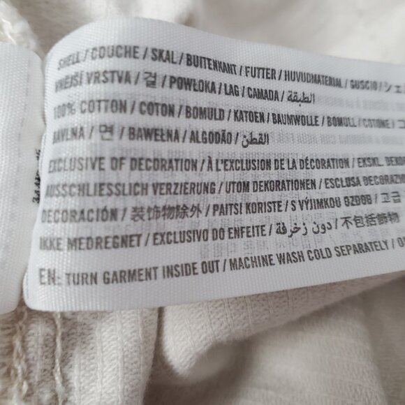 Hollister Women's Shacket Size M Corduroy Cream Layering Piece Loose Fit - Picture 8 of 9